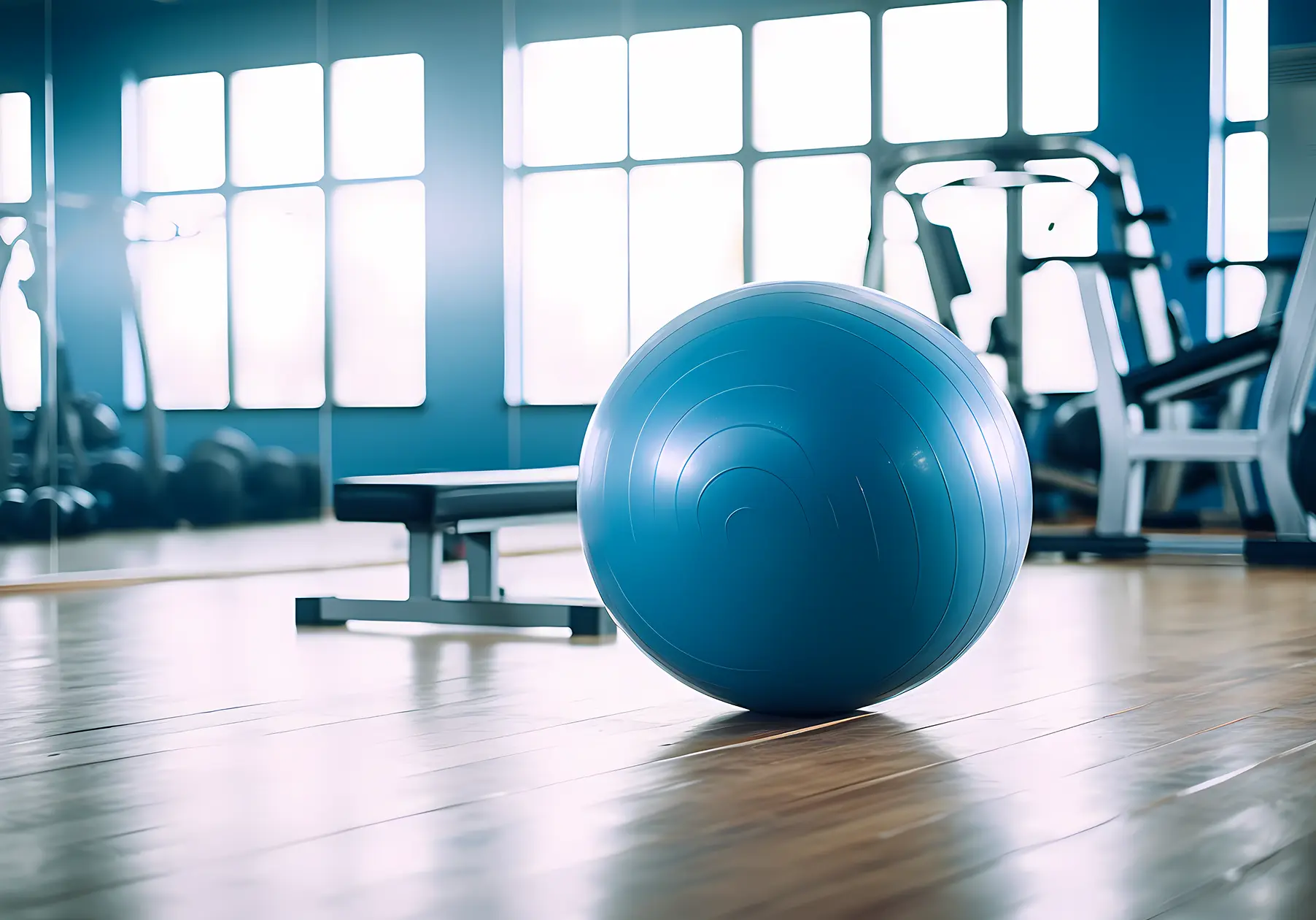 Gymnastikball im Gym