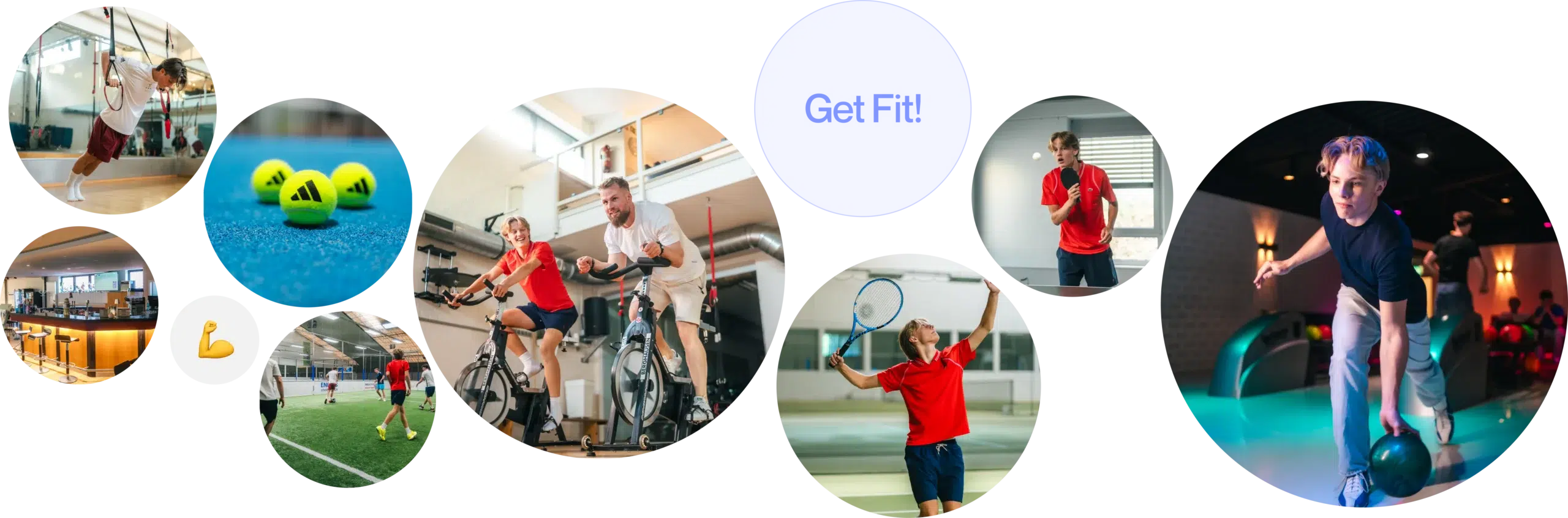 Verschiedene Bilder von unseren Sportaktivitäten
